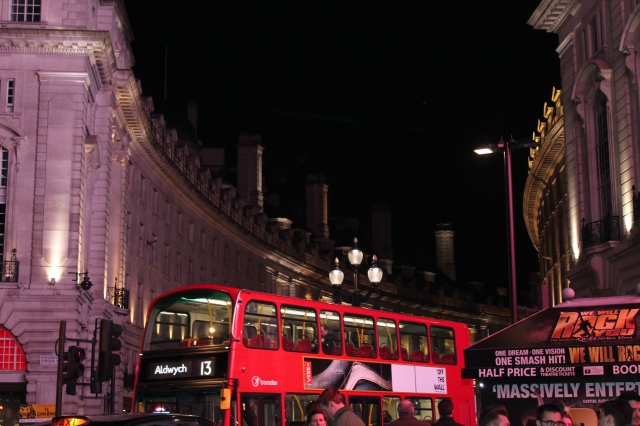Piccadilly at night